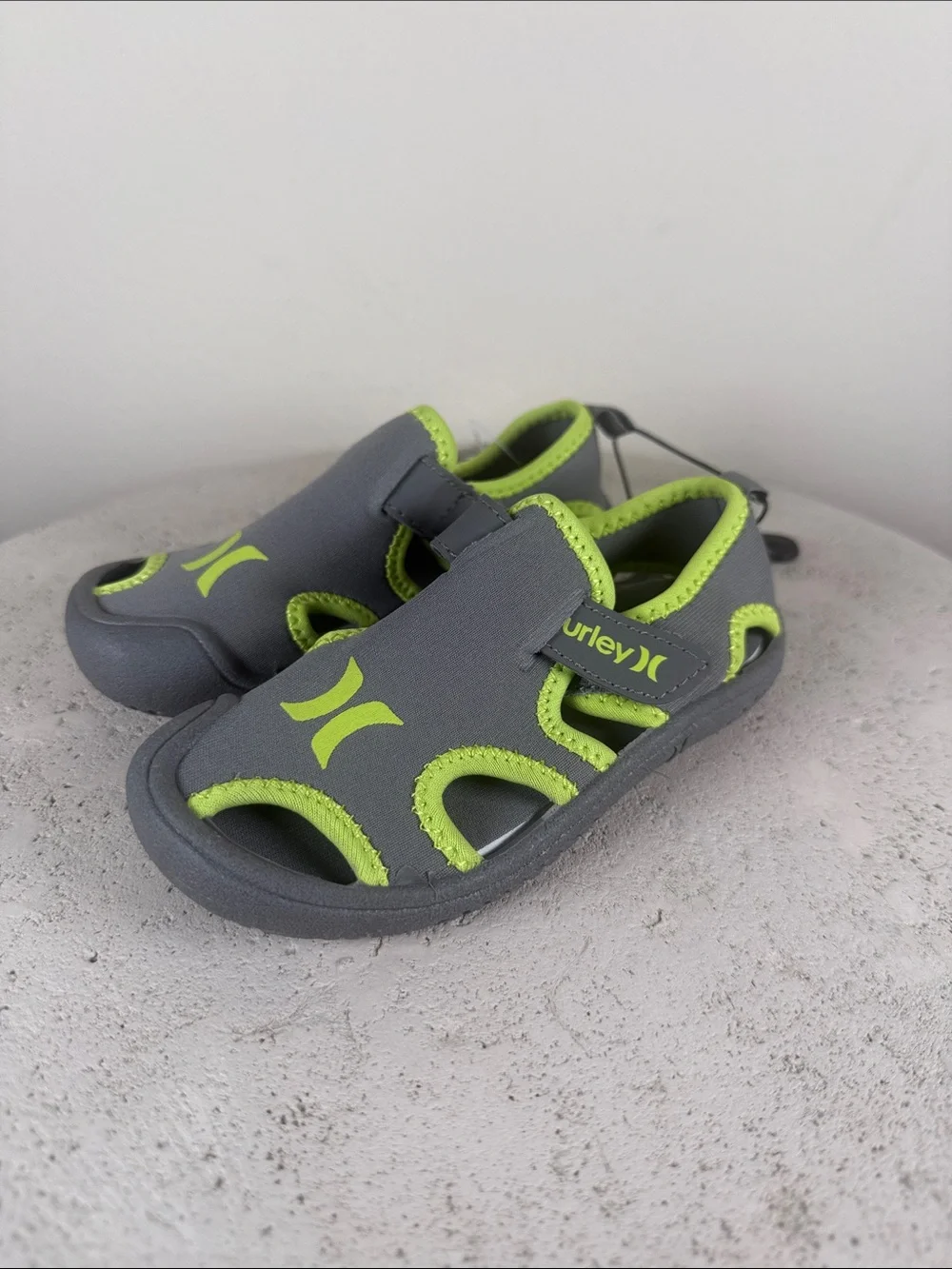 Hurley Kids Gray and Lime Water Shoes